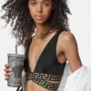 Żakardowy stanik bikini w kształcie trójkąta