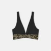 Żakardowy stanik bikini w kształcie trójkąta