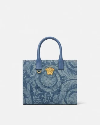Barocco La Medusa Denim Mała torba na ramię