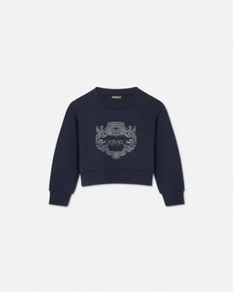 Bluza dziecięca Versace Milano z brokatem