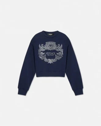Bluza dziecięca Versace Milano z kryształami