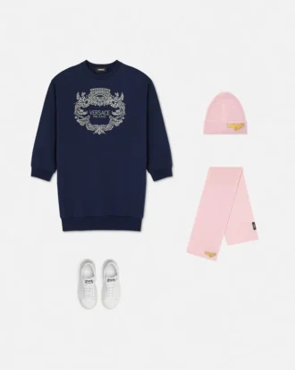 Bluza dziecięca Versace Milano z kryształami