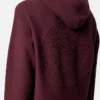 Bluza z kapturem z dzianiny kaszmirowo-wełnianej