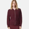 Bluza z kapturem z dzianiny kaszmirowo-wełnianej