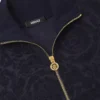Bluza z zamkiem błyskawicznym z tkaniny frotte Barocco Jacquard