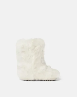Buty z owczej skóry z kokardą Gianni
