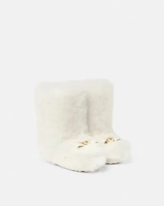 Buty z owczej skóry z kokardą Gianni