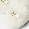 Buty z owczej skóry z kokardą Gianni