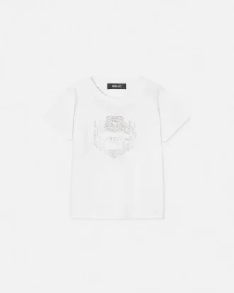 Błyszcząca koszulka Versace Milano Kids