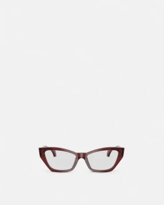 Charakterystyczne okulary w stylu „kocich oczu”
