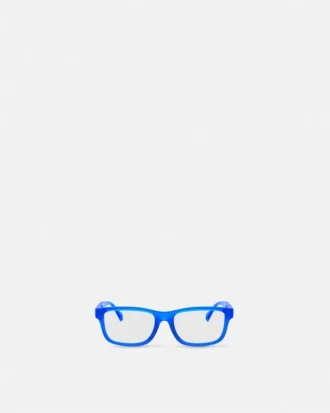 Charakterystyczne prostokątne okulary dla dzieci