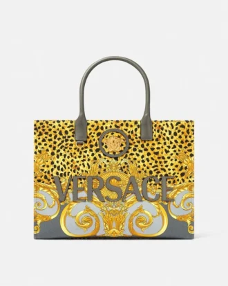 Duża torba z nadrukiem Cheetah Foulard La Medusa Tote
