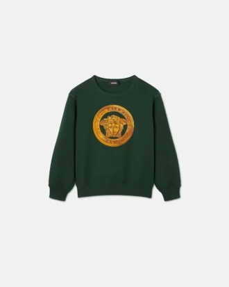 Dziecięca bluza z dzianiny bawełnianej z haftem