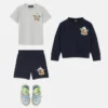 Dziecięca bluza z dzianiny bawełnianej z haftem