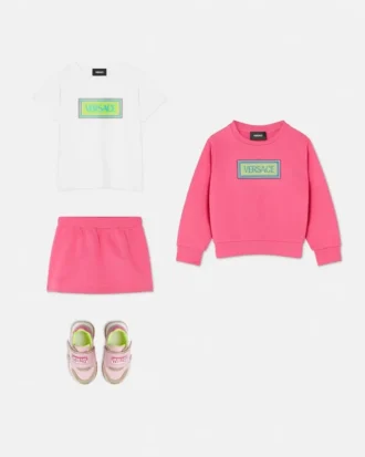 Dziecięca bluza z dzianiny bawełnianej z haftem