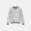 Dziecięcy sweter z dzianiny żakardowej z mieszanki bawełny