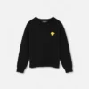 Dziecięcy sweter z wełnianej dzianiny z haftem
