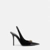 Gianni Ribbon Patent Slingbacks 110 mm