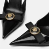 Gianni Ribbon Patent Slingbacks 110 mm