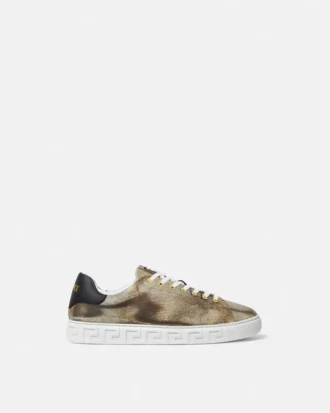 Greca Sneakers z efektem jaszczurki
