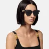 Greca Strass Butterfly Sunglasses