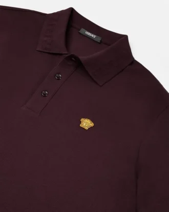 Haftowana koszulka polo z bawełnianego piqué