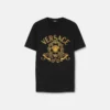 Haftowana koszulka slim fit z bawełnianego dżerseju