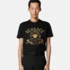 Haftowana koszulka slim fit z bawełnianego dżerseju