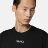 Haftowana koszulka slim fit z bawełnianego dżerseju