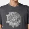 Haftowana koszulka slim fit z bawełnianego dżerseju