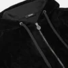 Hoodie z kapturem i zamkiem błyskawicznym z haftem
