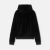 Hoodie z kapturem i zamkiem błyskawicznym z haftem