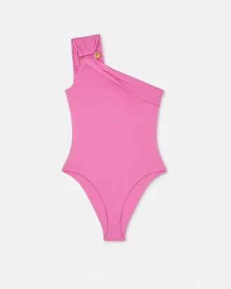 Jednoczęściowy kostium kąpielowy z marszczeniem Safety Pin