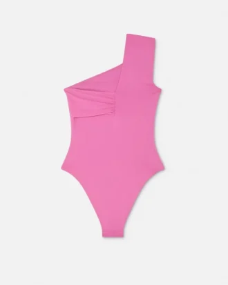 Jednoczęściowy kostium kąpielowy z marszczeniem Safety Pin