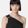 Jednoczęściowy kostium kąpielowy z marszczeniem Safety Pin