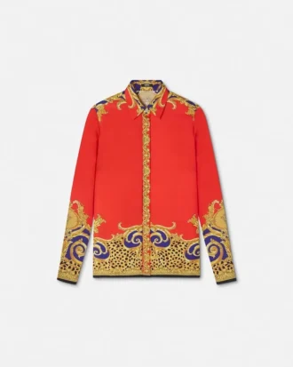 Jedwabna koszula Cheetah Barocco Silk