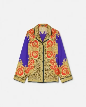 Jedwabna koszula Cheetah Barocco Silk
