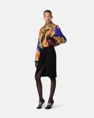 Jedwabna koszula Cheetah Barocco Silk
