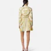 Jedwabna mini sukienka koszulowa Barocco Silk