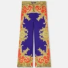 Jedwabne spodnie Cheetah Barocco Silk