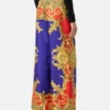 Jedwabne spodnie Cheetah Barocco Silk
