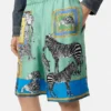 Jedwabne szorty Versace Safari