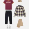 Koszula dziecięca Versace Milano Tartan