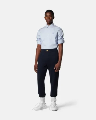 Koszula slim fit z bawełnianej popeliny w paski