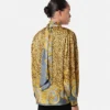 Koszula z jedwabiu Foulard Silk Lavallière w panterkę