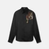 Koszula z kryształami Versace Leopard