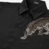 Koszula z kryształami Versace Leopard
