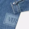 Koszulka dziecięca z denimu z logo Vintage z lat 90.