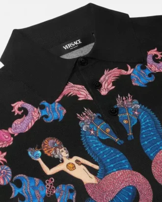 Koszulka polo z dzianiny jedwabnej Coral Theatre