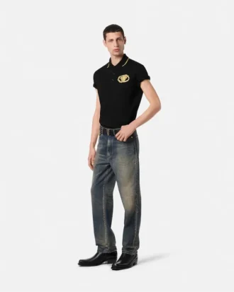 Koszulka polo z haftowanym herbem Buckle Crest